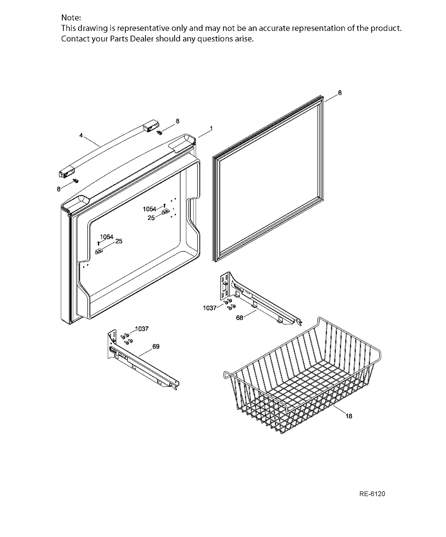 FZ DOOR Diagram and Parts List for PNQ20KMHBFES  General Electric Refrigerator