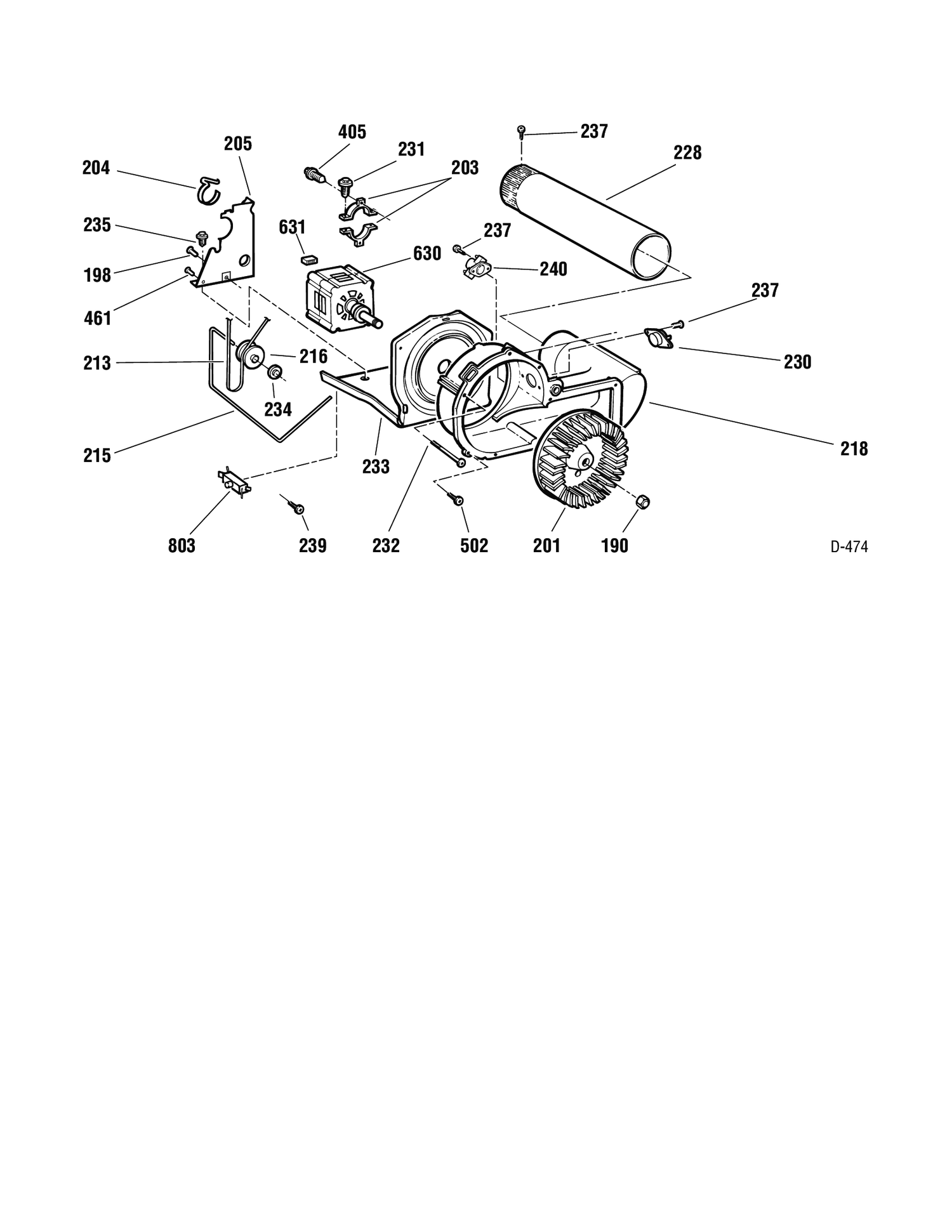 BLOWER & DRIVE Diagram and Parts List for PDVH512GF2WW  General Electric Dryer