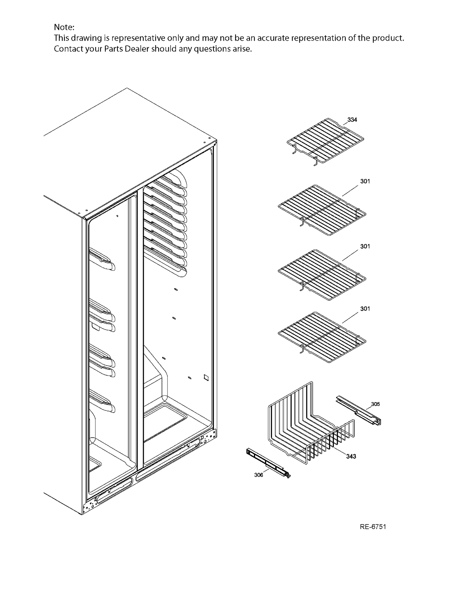 FZ BASKETS Diagram and Parts List for GSRL3KLXHFLB  General Electric Refrigerator