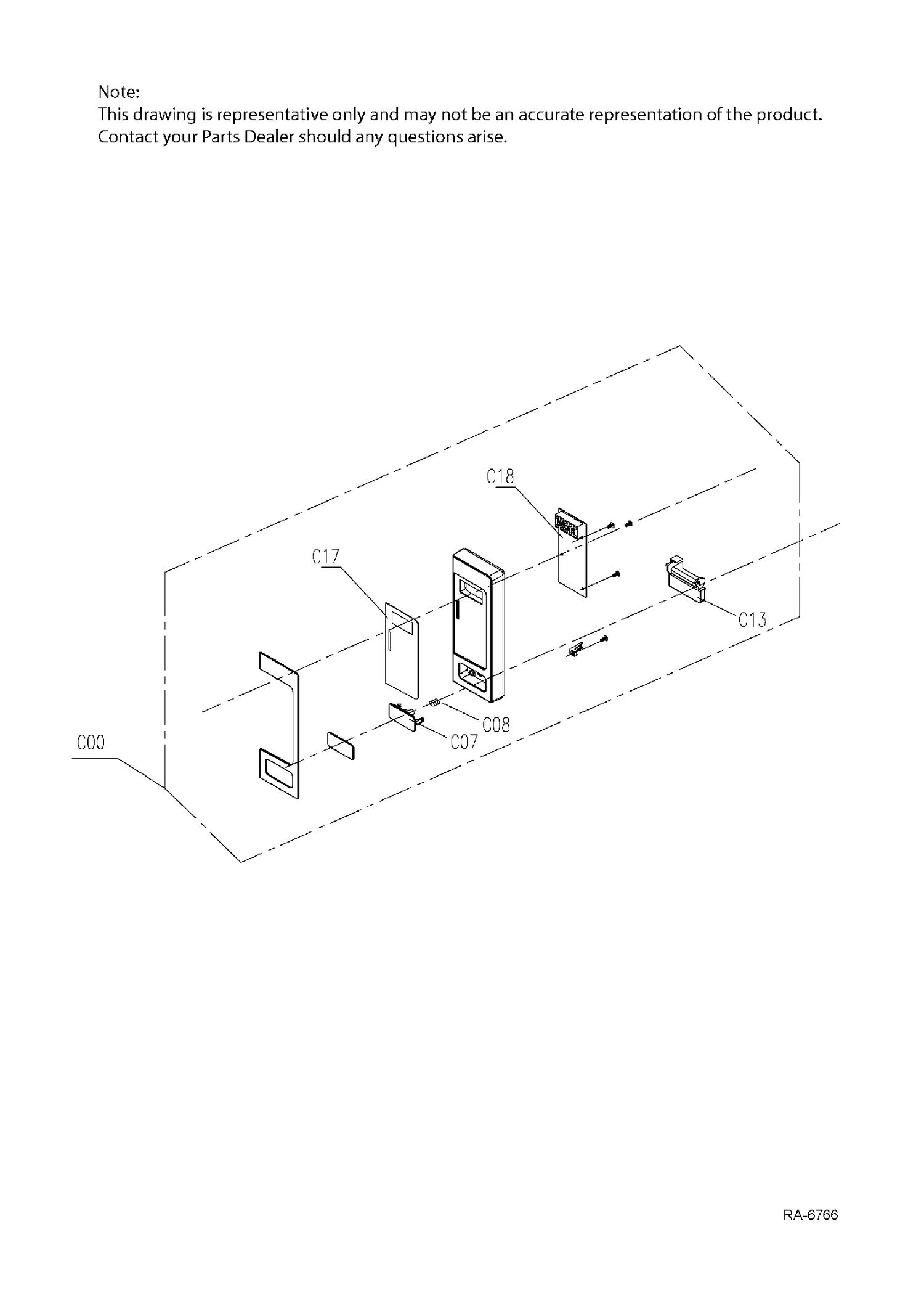 CONTROL PANEL Diagram and Parts List for ZEM115SJSSC01  General Electric Microwave