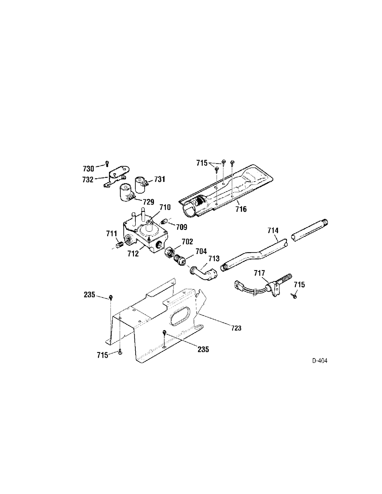 GAS VALVE Diagram and Parts List for PDVH515GF0WW  General Electric Dryer