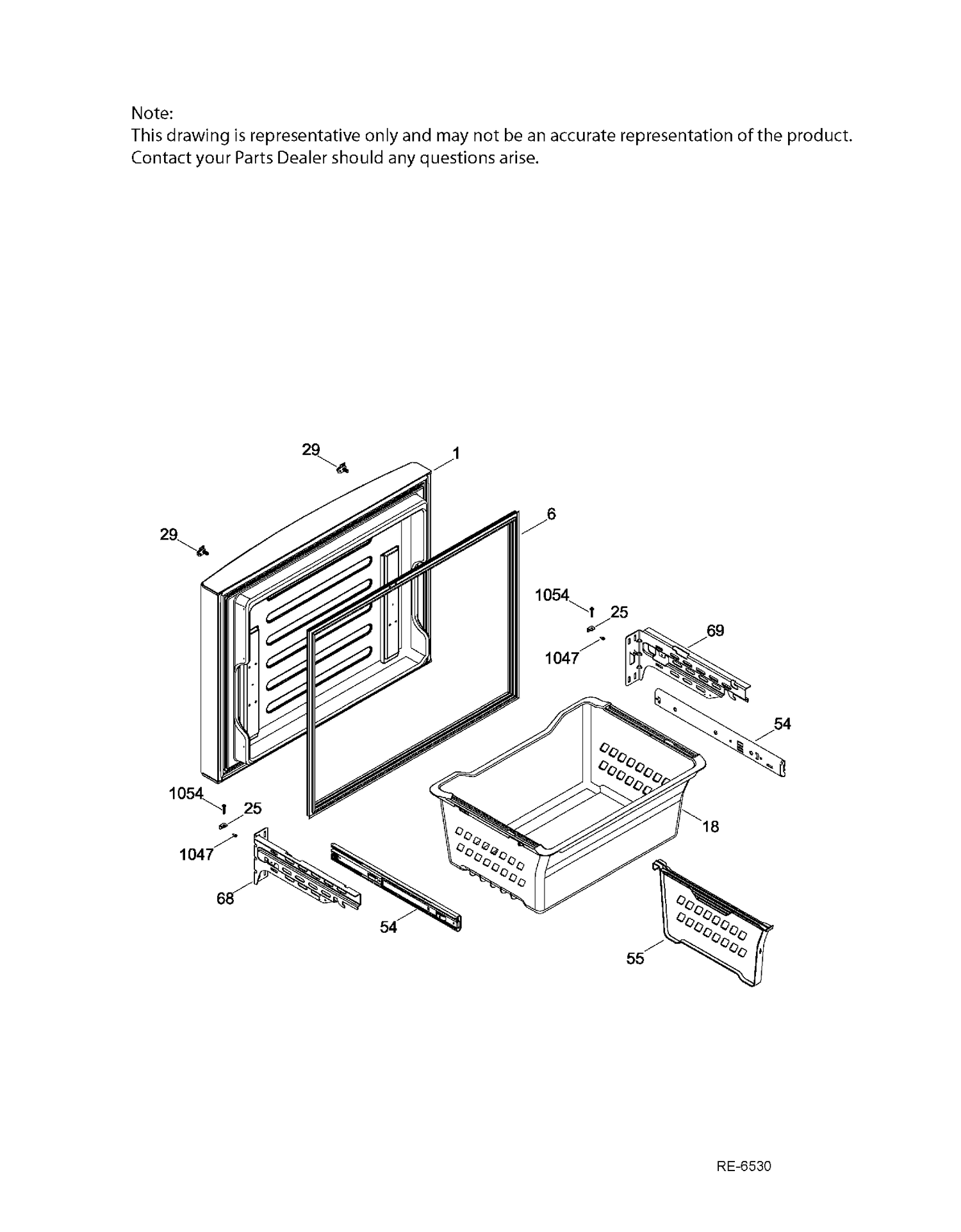 FZ DOOR Diagram and Parts List for PNE25JGKAKWW  General Electric Refrigerator