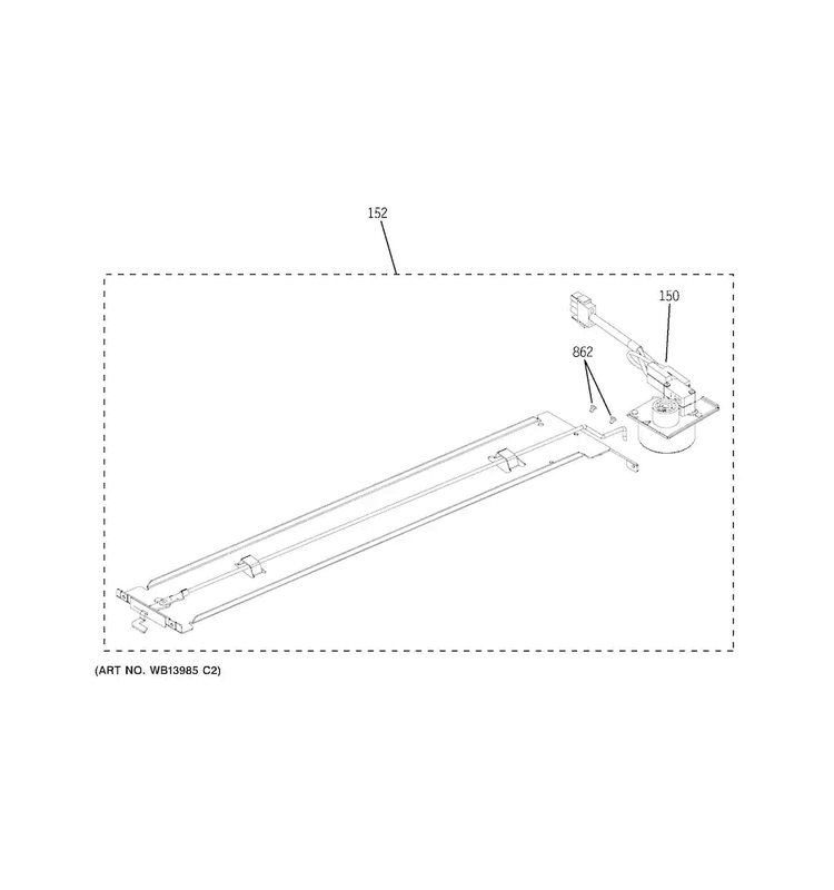 Door Lock Diagram and Parts List for PB950SF2SS  General Electric Range