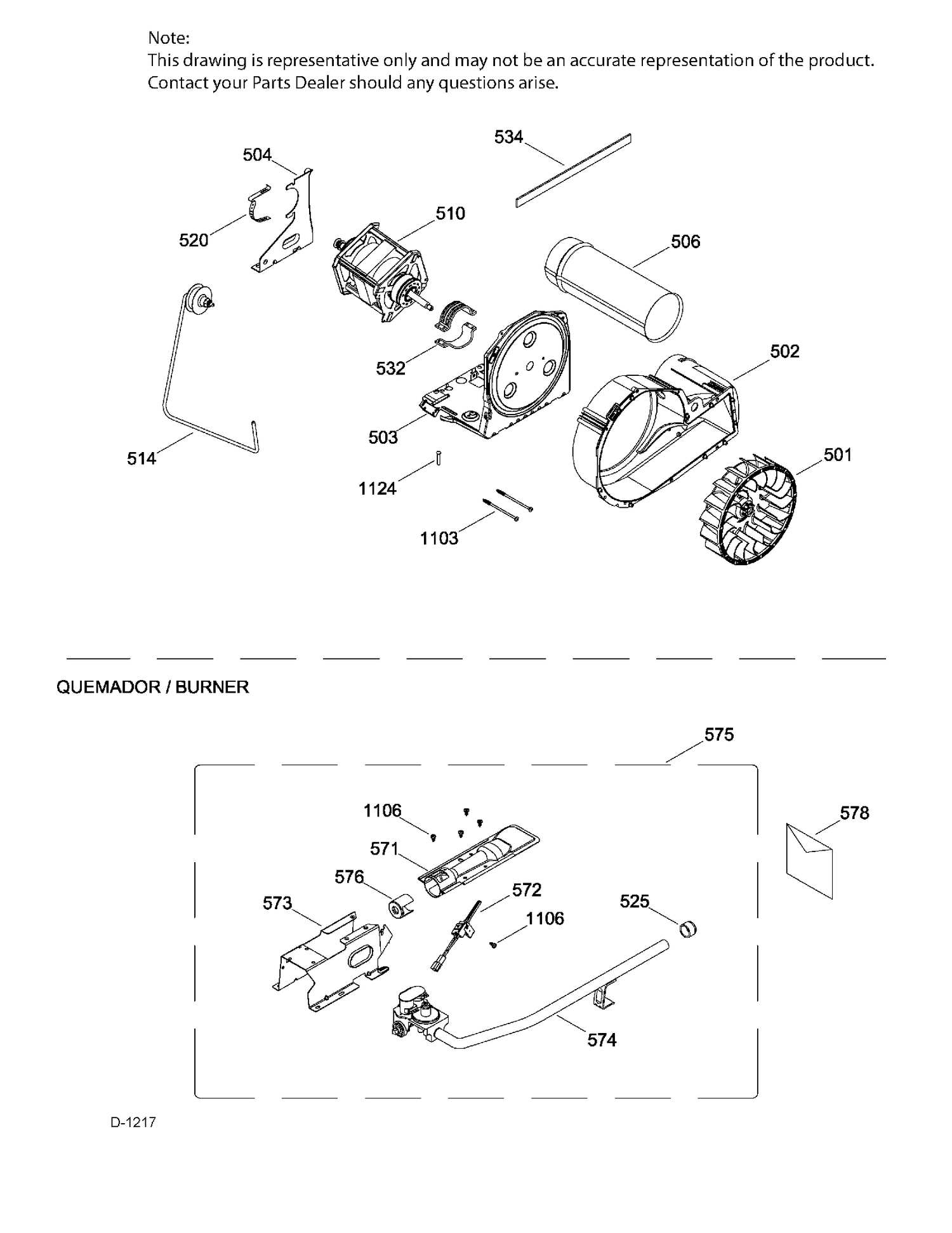 BLOWER & DRIVE ASM Diagram and Parts List for GTX18GSMJ1WW  General Electric Dryer