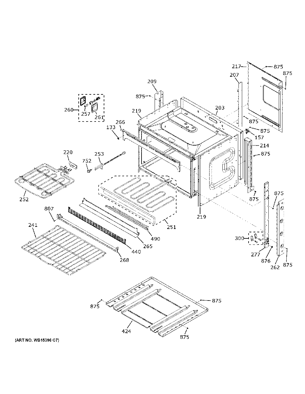 Body Parts Diagram and Parts List for JK3800SH9SS  General Electric Microwave Oven Combo
