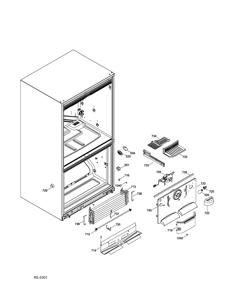 Fz Functional Parts Diagram and Parts List for PSE25KSHBESS  General Electric Washer