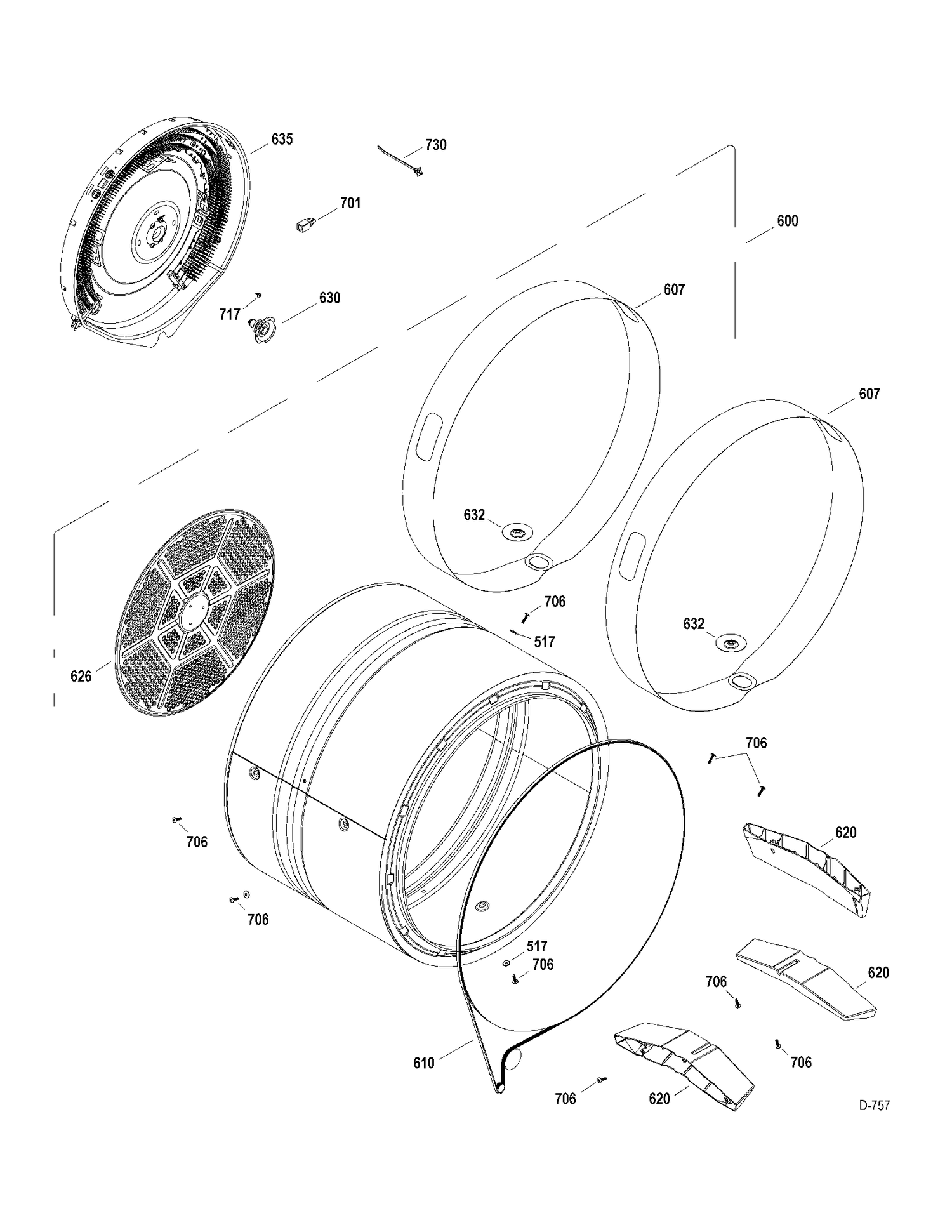 DRUM-HEATER Diagram and Parts List for GFMS355EL0MS  General Electric Dryer