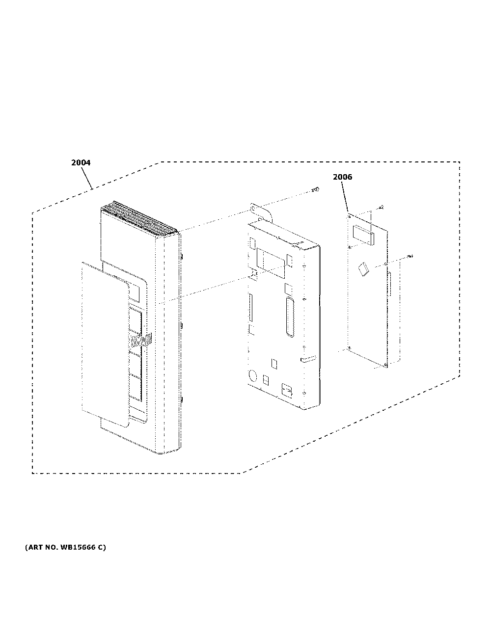 Control Parts Diagram and Parts List for JNM3184DP8BB  General Electric Microwave