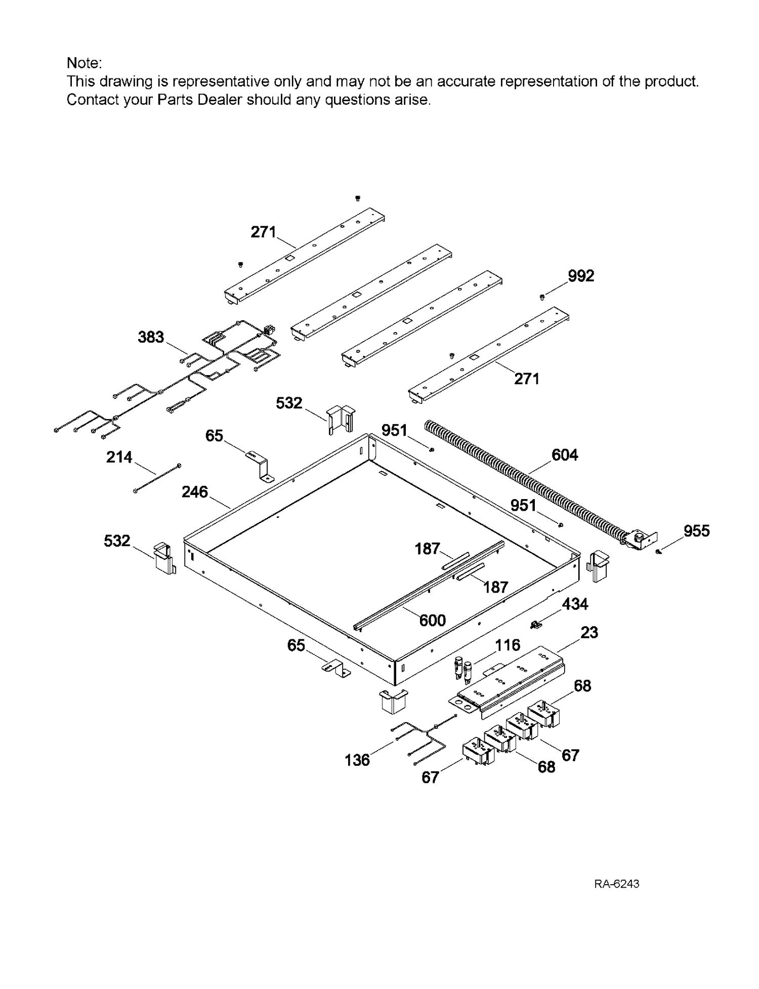ELECTRICAL SYSTEM Diagram and Parts List for MCP2024DJ1BB  General Electric Range