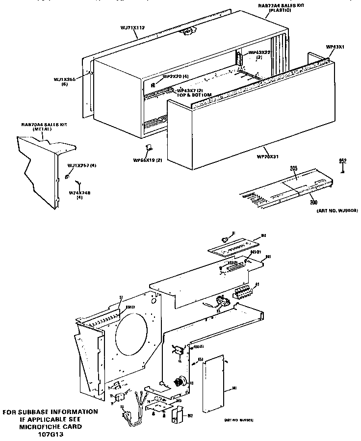 Section 2 Diagram and Parts List for A4B569DCALQ1  General Electric Microwave