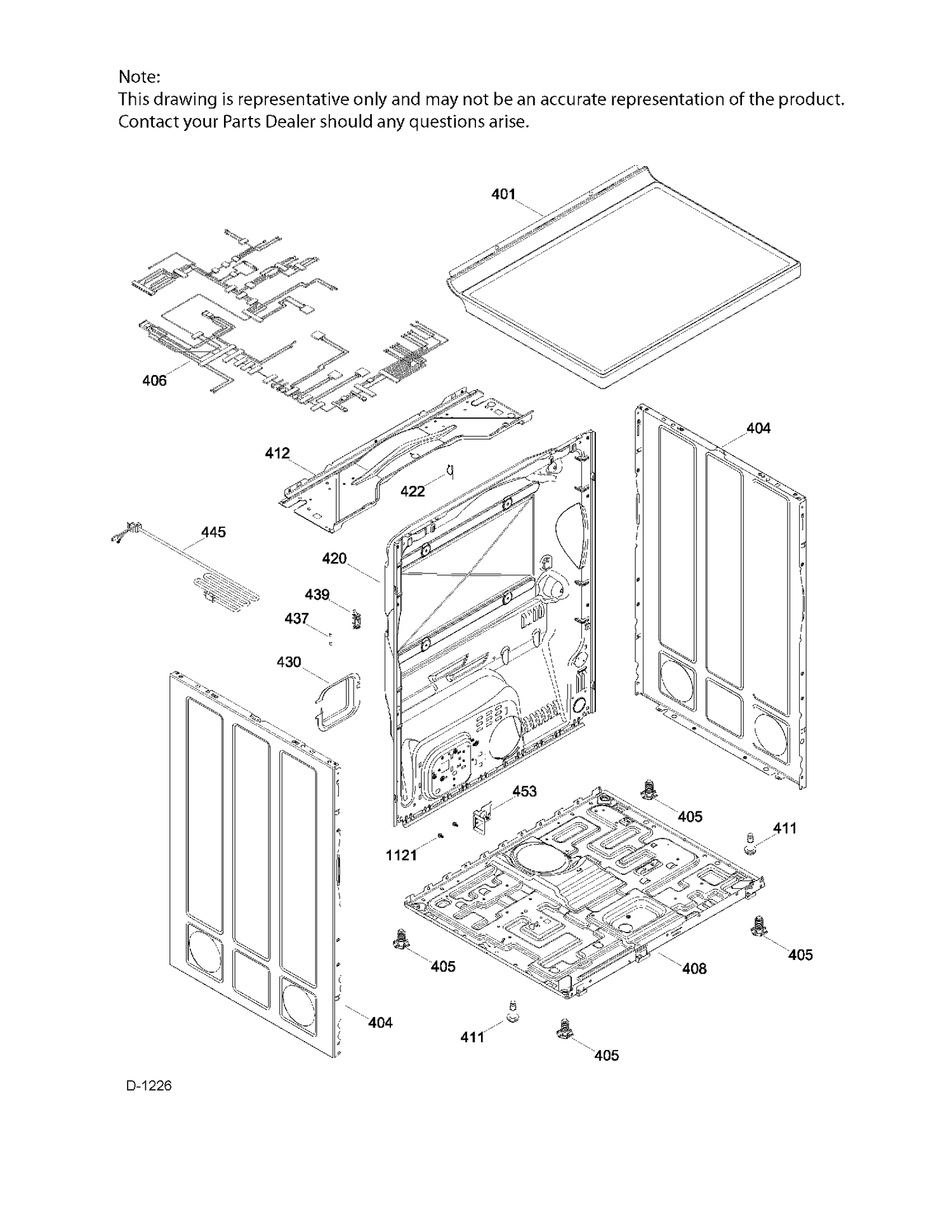 STRUCTURE Diagram and Parts List for GTMP520GD5WW  General Electric Dryer