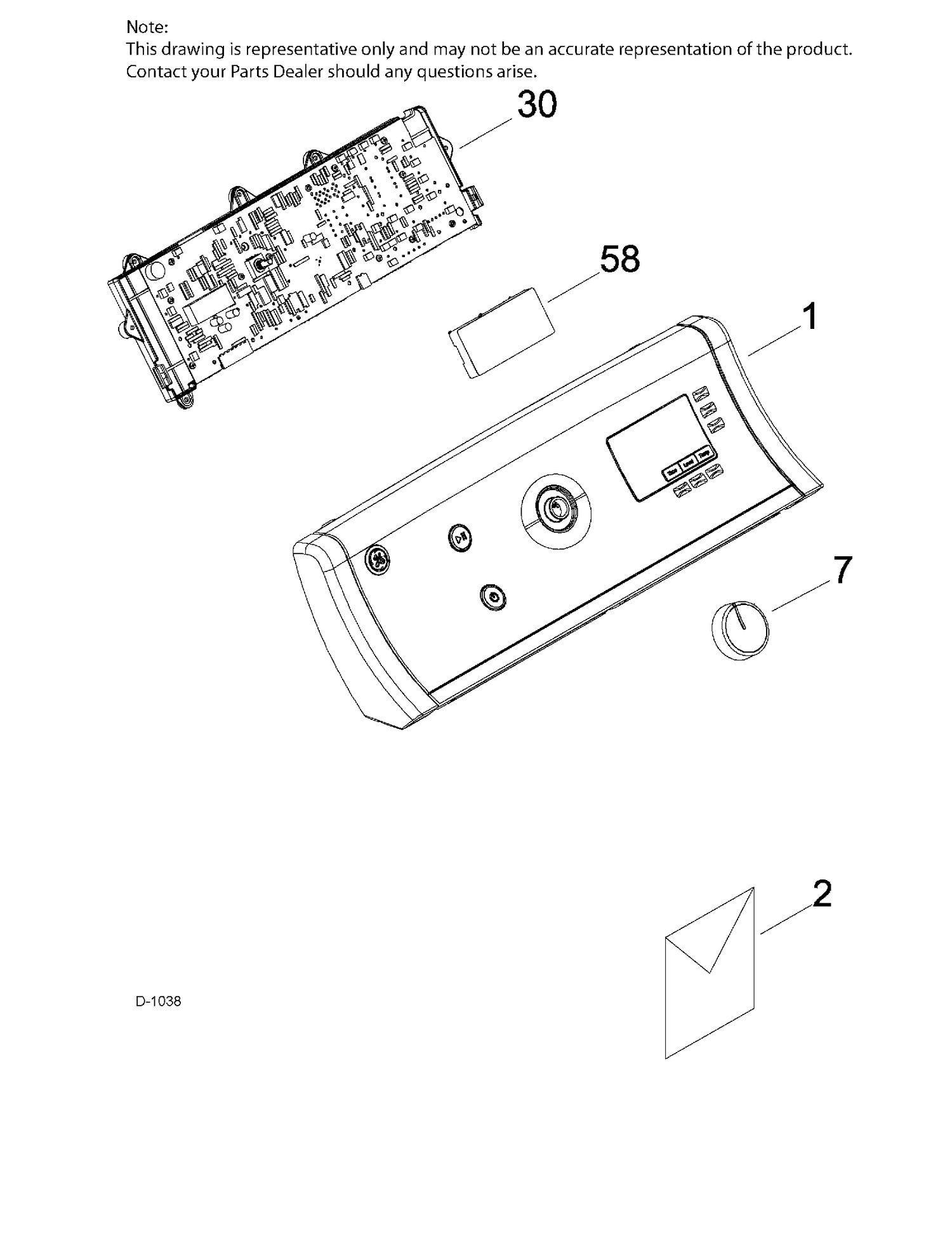 CONTROL SYSTEM Diagram and Parts List for GTD81ESMJ0WS  General Electric Dryer