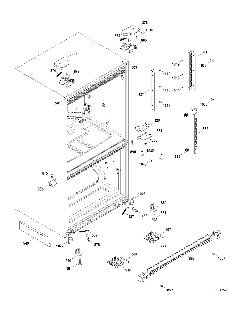Miscellaneous Parts Diagram and Parts List for ZBD6920DSS  General Electric Range