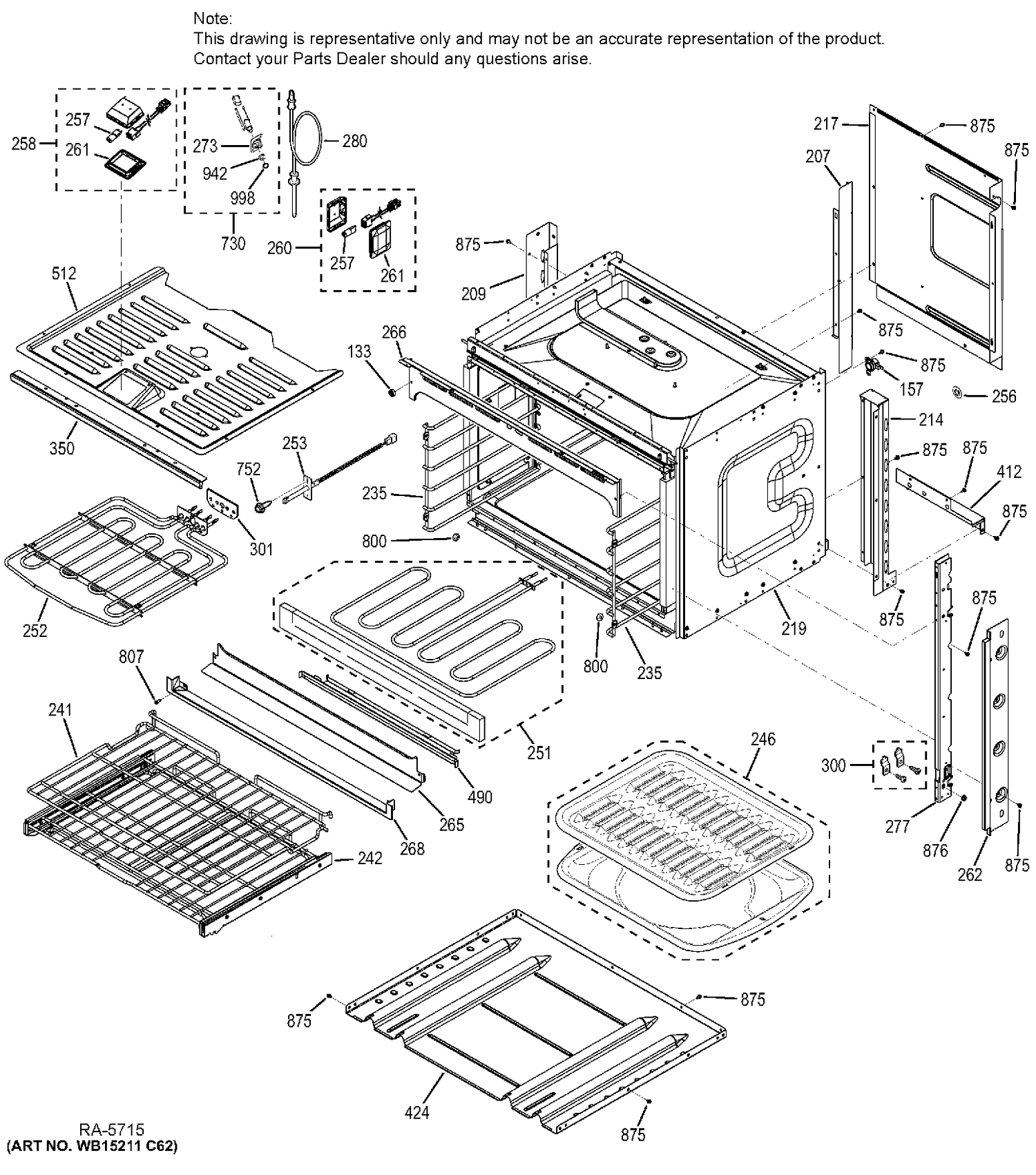 BODY PARTS Diagram and Parts List for ZET9050SH1SS  General Electric Range