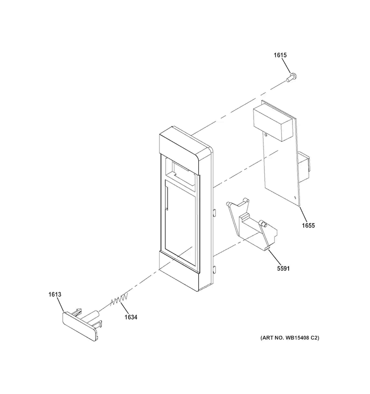 Controller Parts Diagram and Parts List for JEM3072DH1WW  General Electric Microwave