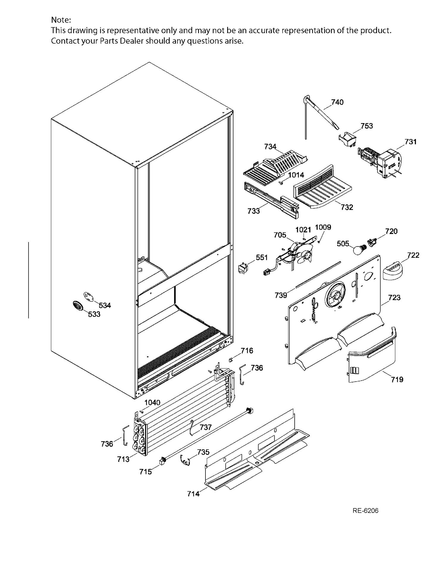 FZ FUNCTIONAL PARTS Diagram and Parts List for PNR22MSEBFES  General Electric Refrigerator