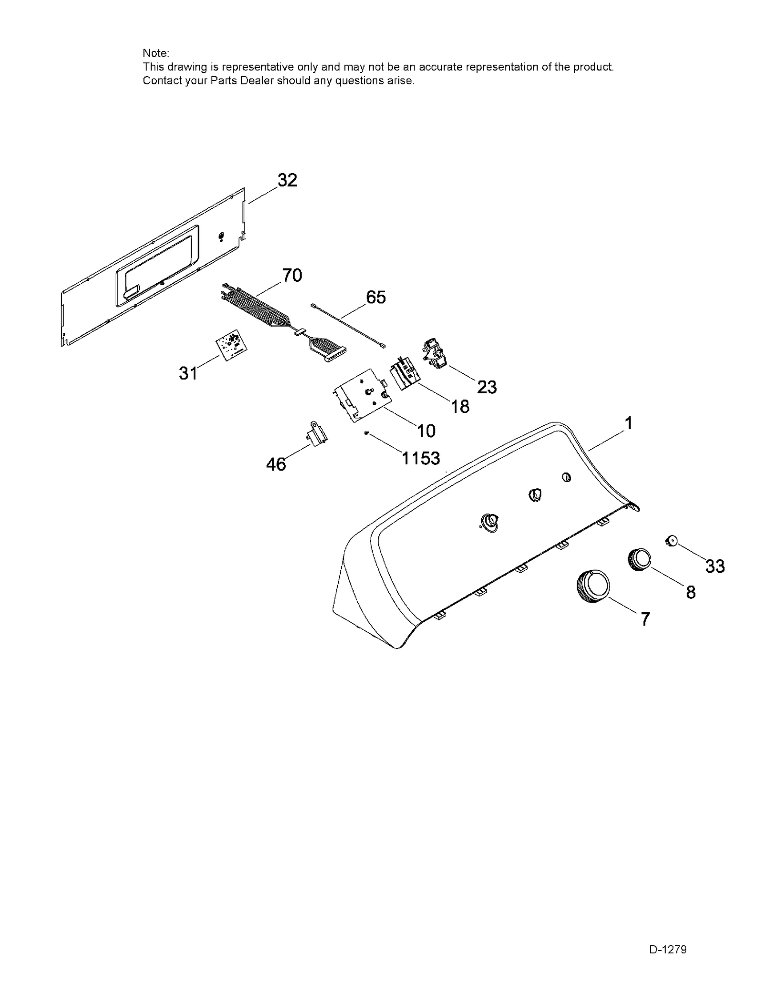 CONTROL SYSTEM Diagram and Parts List for GTD40EBMK0WW  General Electric Dryer