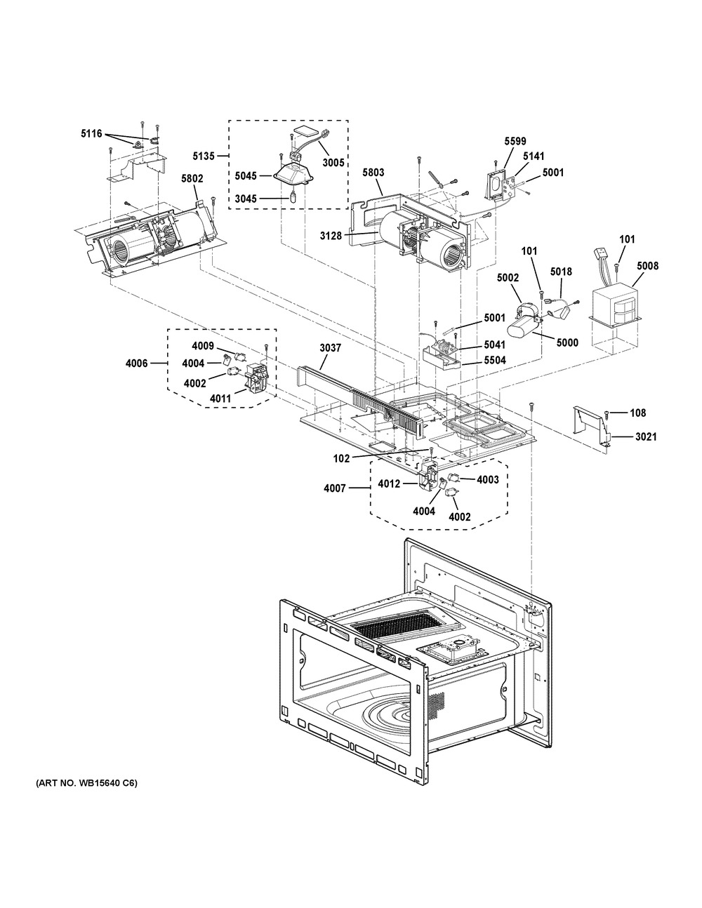 Insulator Parts (1) Diagram and Parts List for ZSB9231V1SS  General Electric Wall Oven