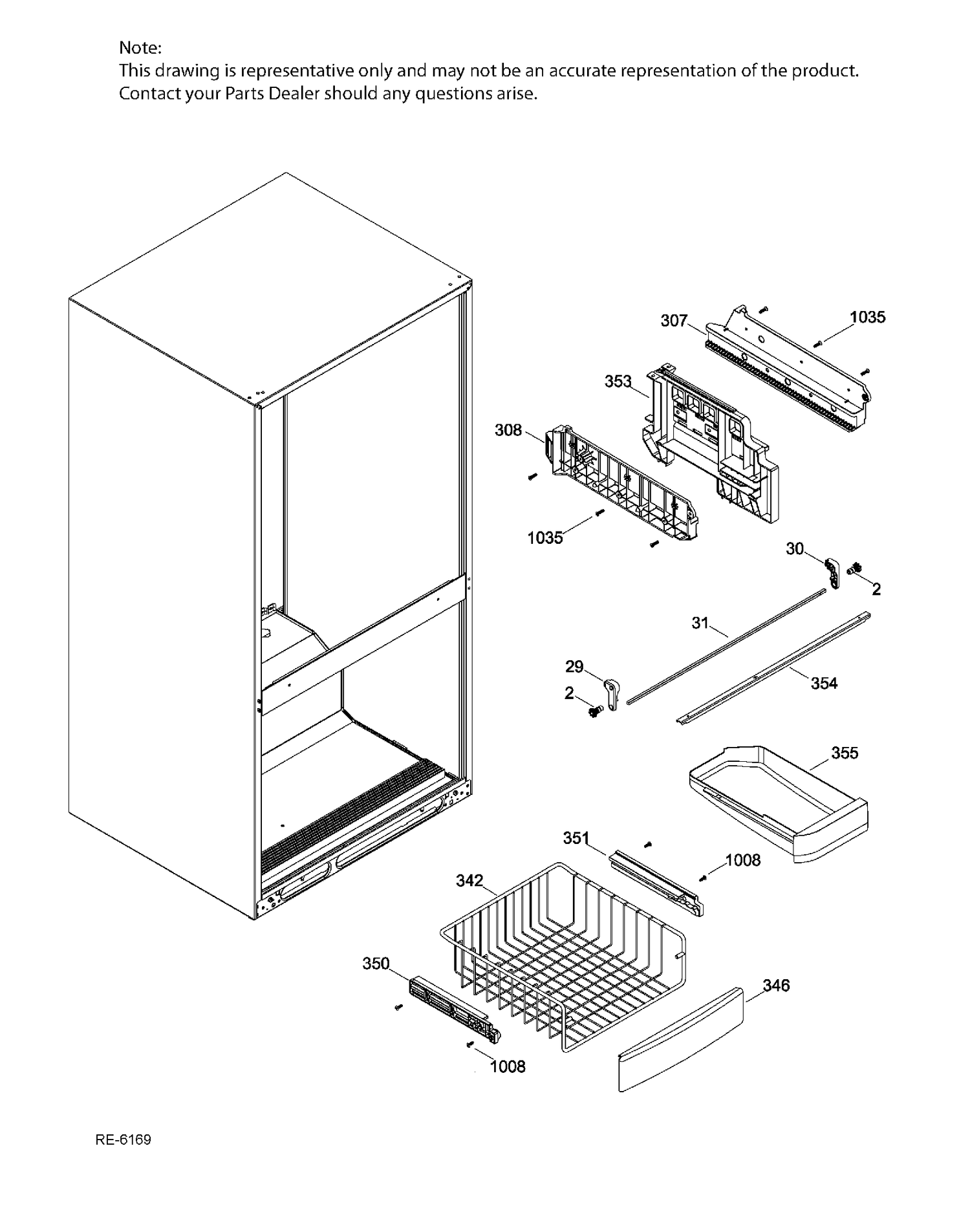 FZ BASKETS Diagram and Parts List for PNR22LGEBFWW  General Electric Refrigerator