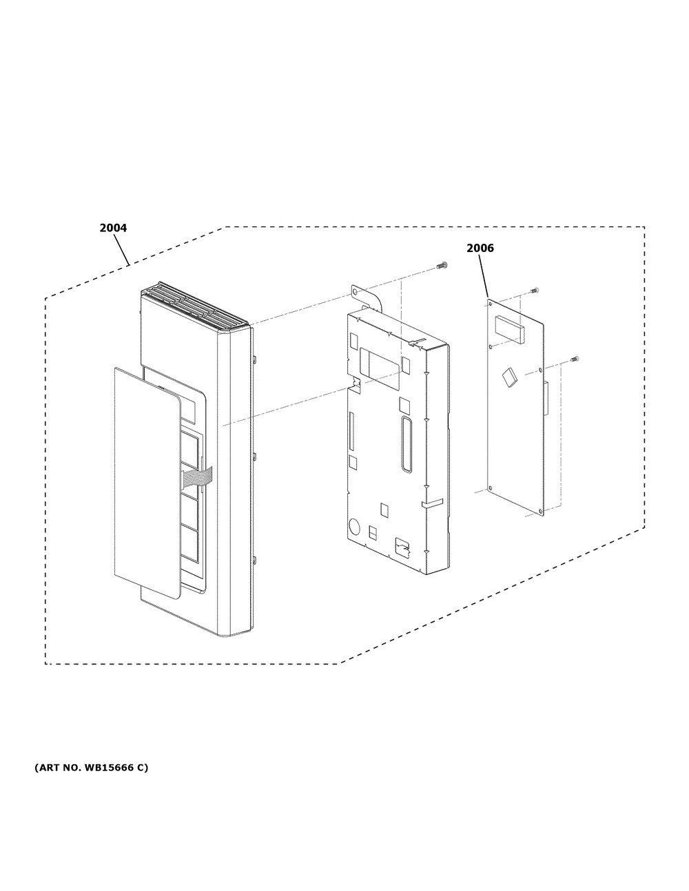 Control Parts Diagram and Parts List for JNM3184DP9BB  General Electric Microwave