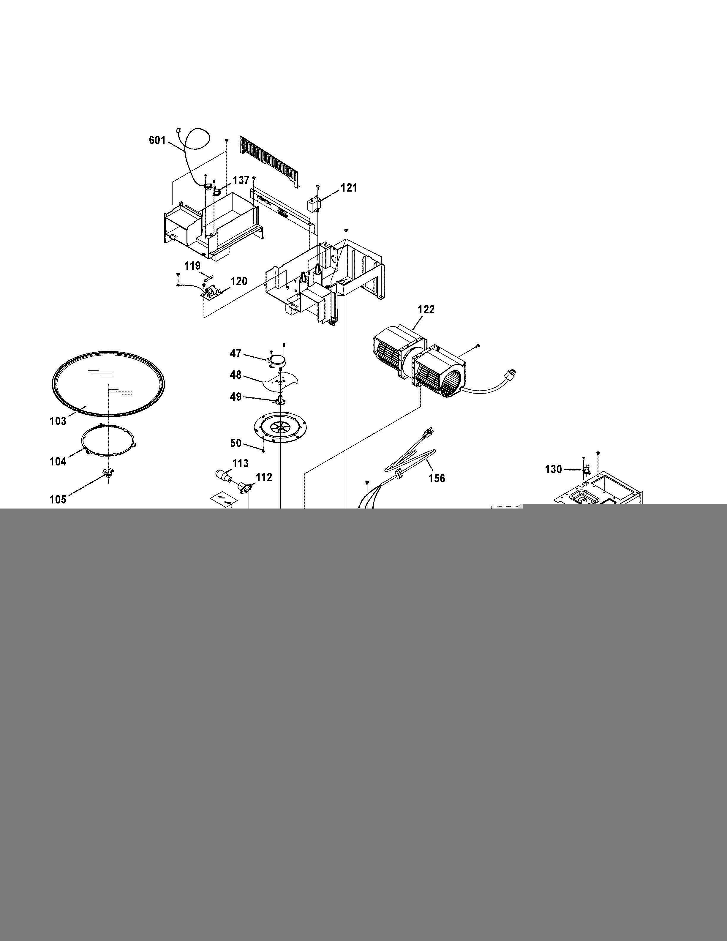 OVEN CAVITY PARTS Diagram and Parts List for PVM9005DJ3BB  General Electric Microwave