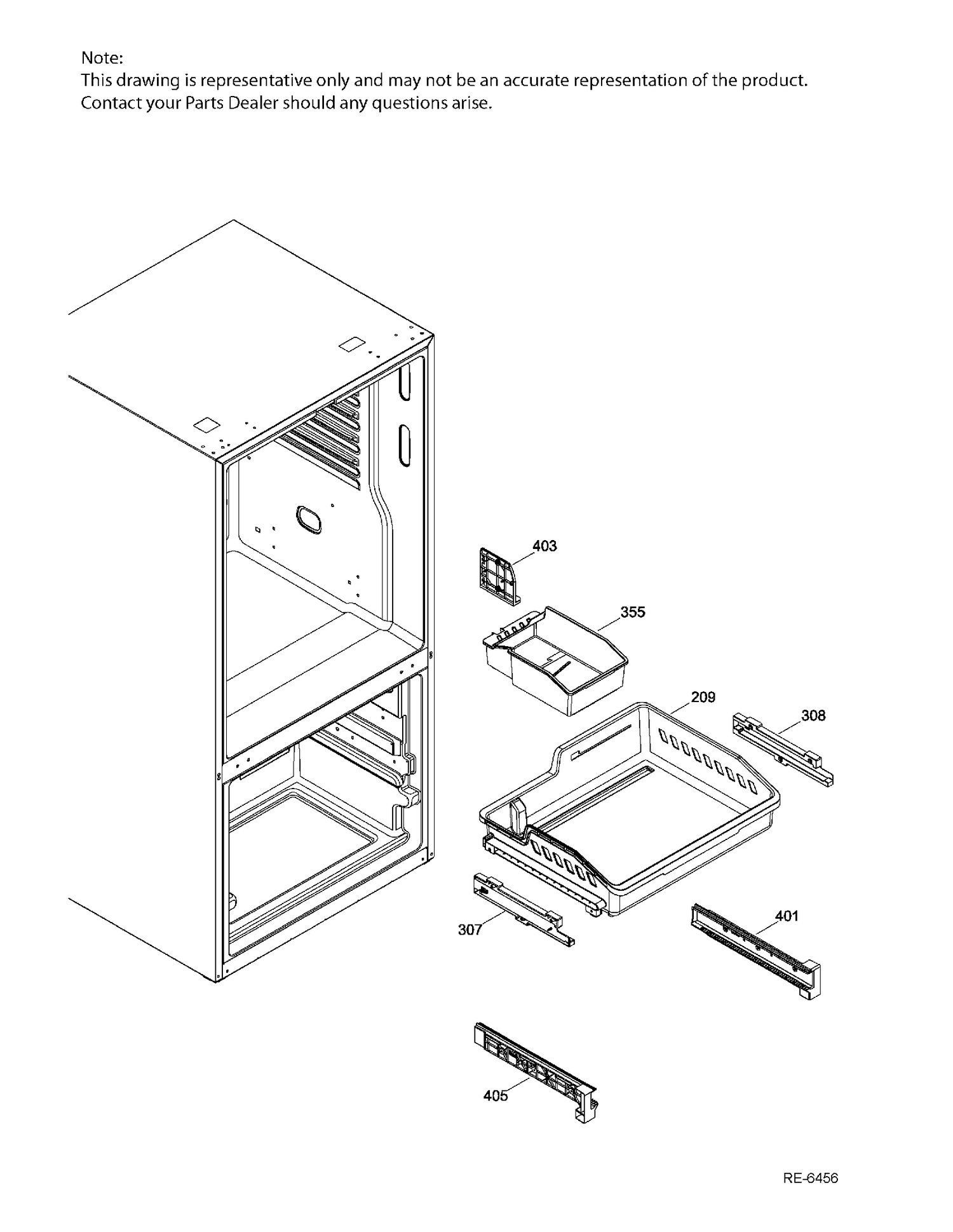 FZ SECTIONS BASKETS Diagram and Parts List for PDE21KGKAKWW  General Electric Refrigerator