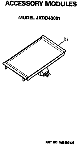 Module Diagram and Parts List for JP672B9K2  General Electric Cooktop