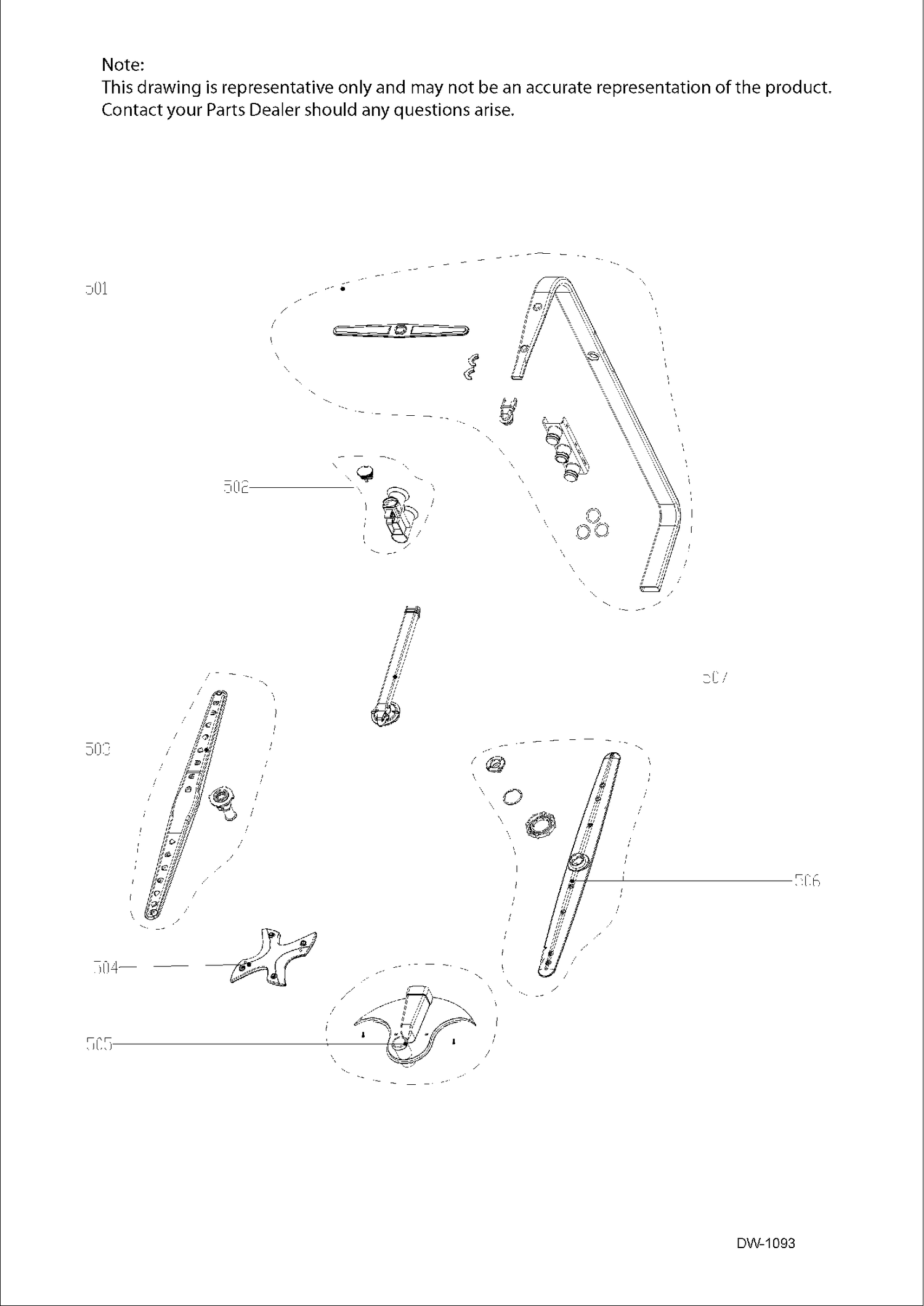 WASH ARM ASM Diagram and Parts List for GDT650SMJ0ES  General Electric Dishwasher