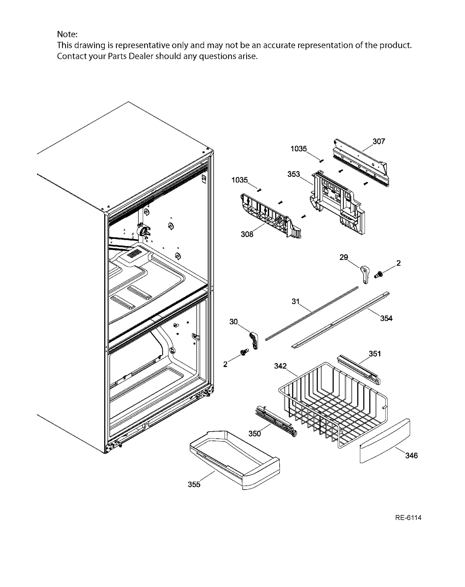 FZ BASKETS Diagram and Parts List for PDR20KMHBRES  General Electric Refrigerator