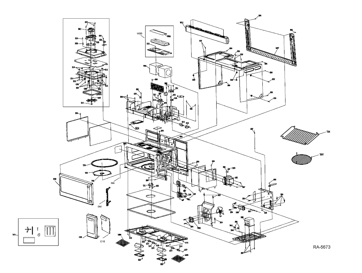 MICROWAVE Diagram and Parts List for CVM1599SVC01  General Electric Microwave