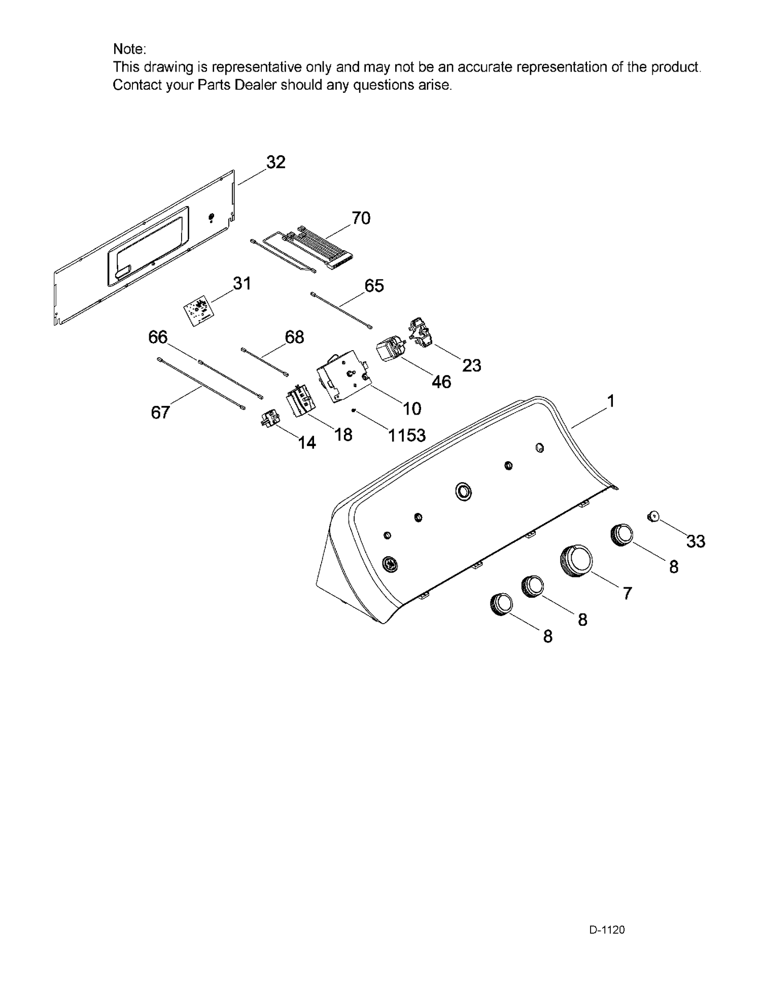 CONTROL SYSTEM Diagram and Parts List for GTD45EAMJ0WS  General Electric Dryer