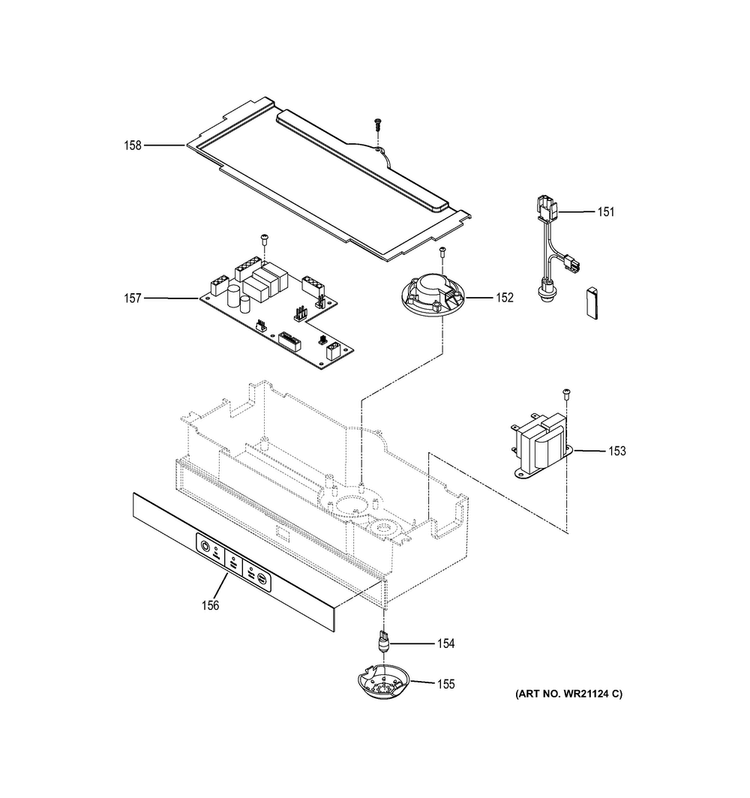 Controls Diagram and Parts List for UNC15NJBII  General Electric Ice Maker