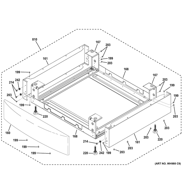 Riser Assembly Diagram and Parts List for GFDR270EH0WW  General Electric Dryer