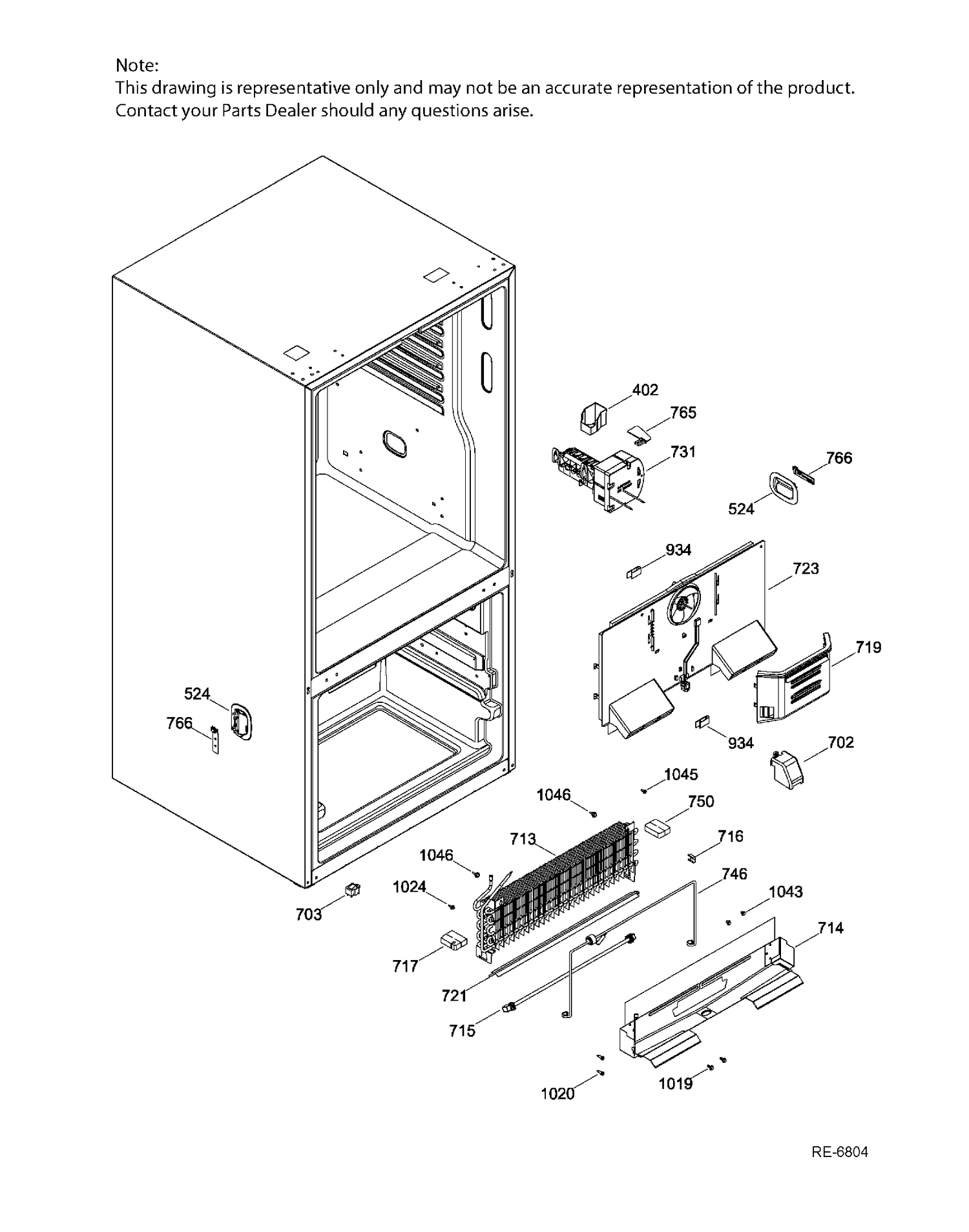 FZ FUNCTIONAL PARTS Diagram and Parts List for PNE25JGKBKWW  General Electric Refrigerator