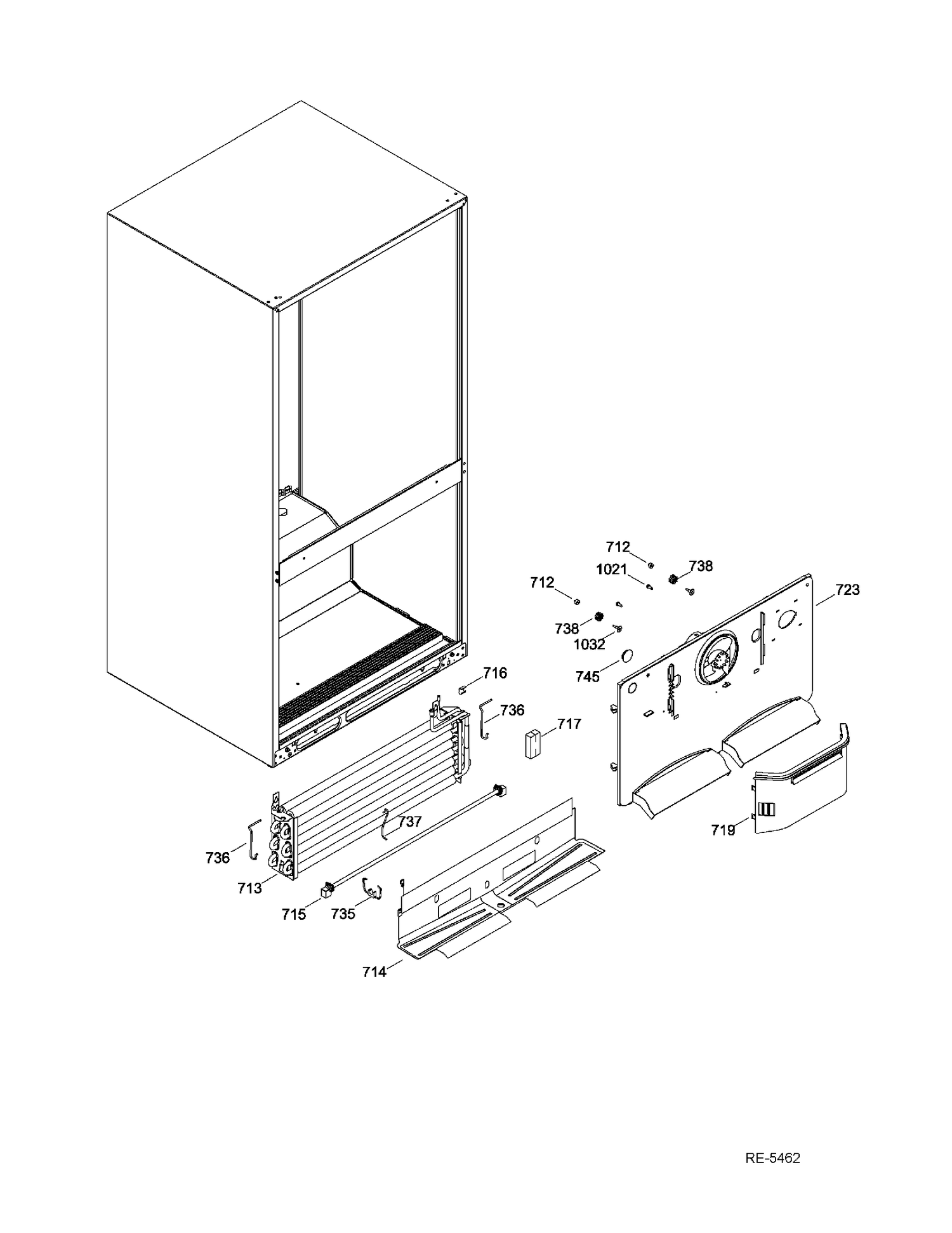 FZ FUNCTIONAL PARTS Diagram and Parts List for HBRC0FADARWW  General Electric Refrigerator