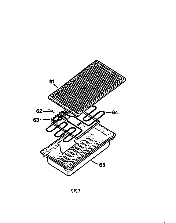 911.42091 Accessory Module Diagram and Parts List for 42091  General Electric Range