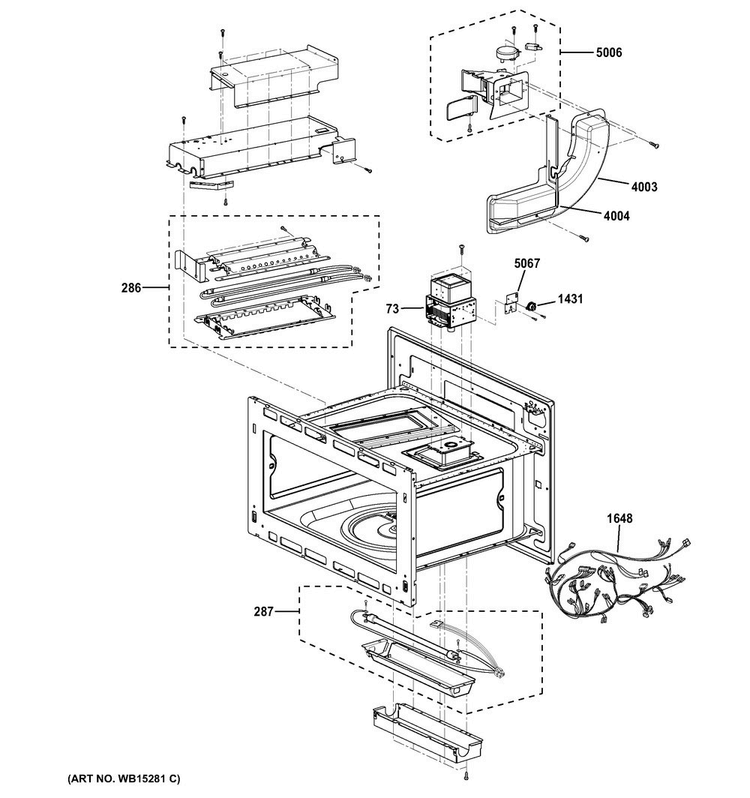 Insulator Parts Diagram and Parts List for PSB9240SF3SS  General Electric Microwave