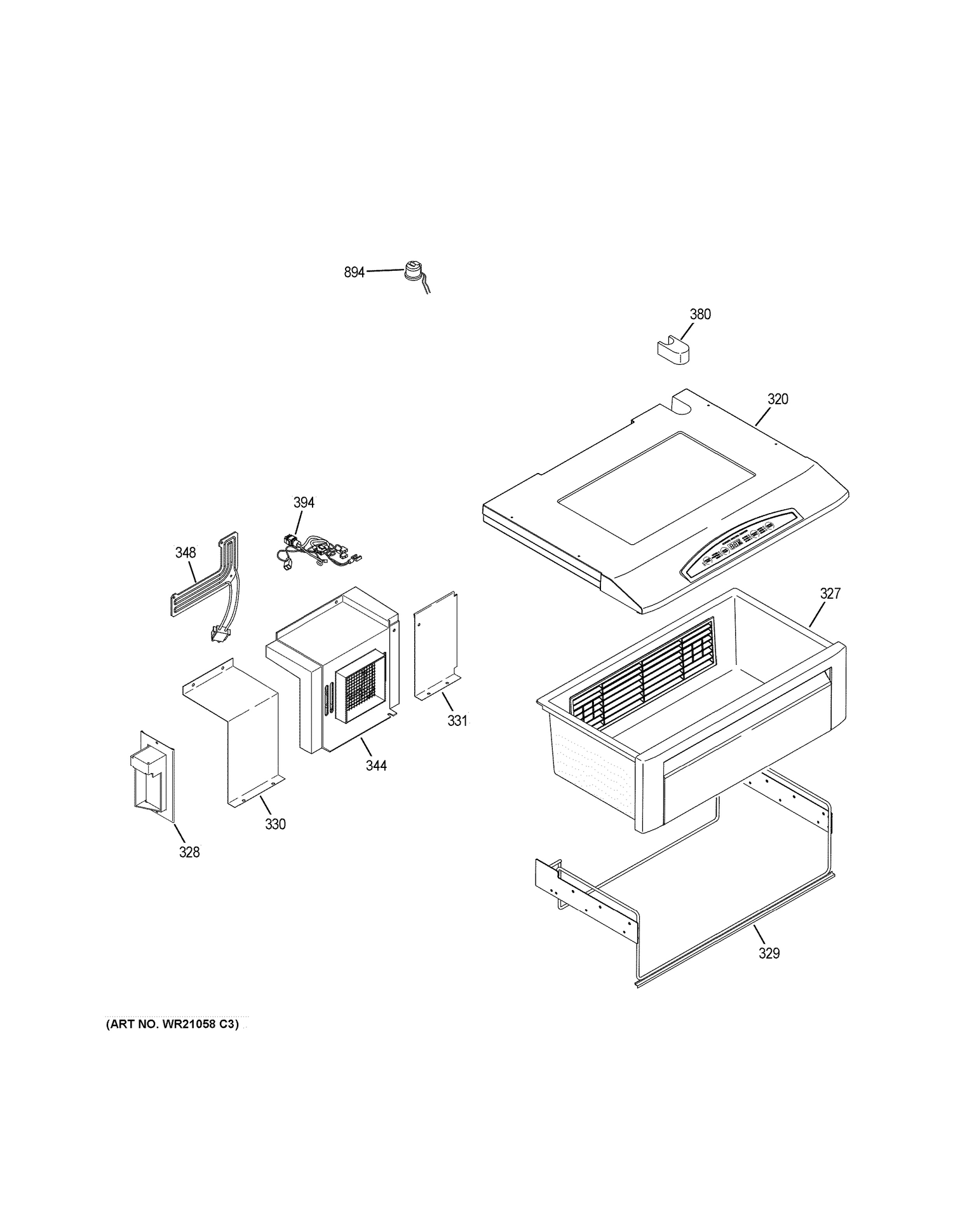 QUICK CHILL Diagram and Parts List for ZCSP480DMBSS  General Electric Refrigerator