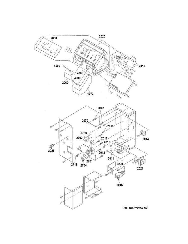 Control Parts Diagram and Parts List for AZ61H15EACM3  General Electric Air Conditioner