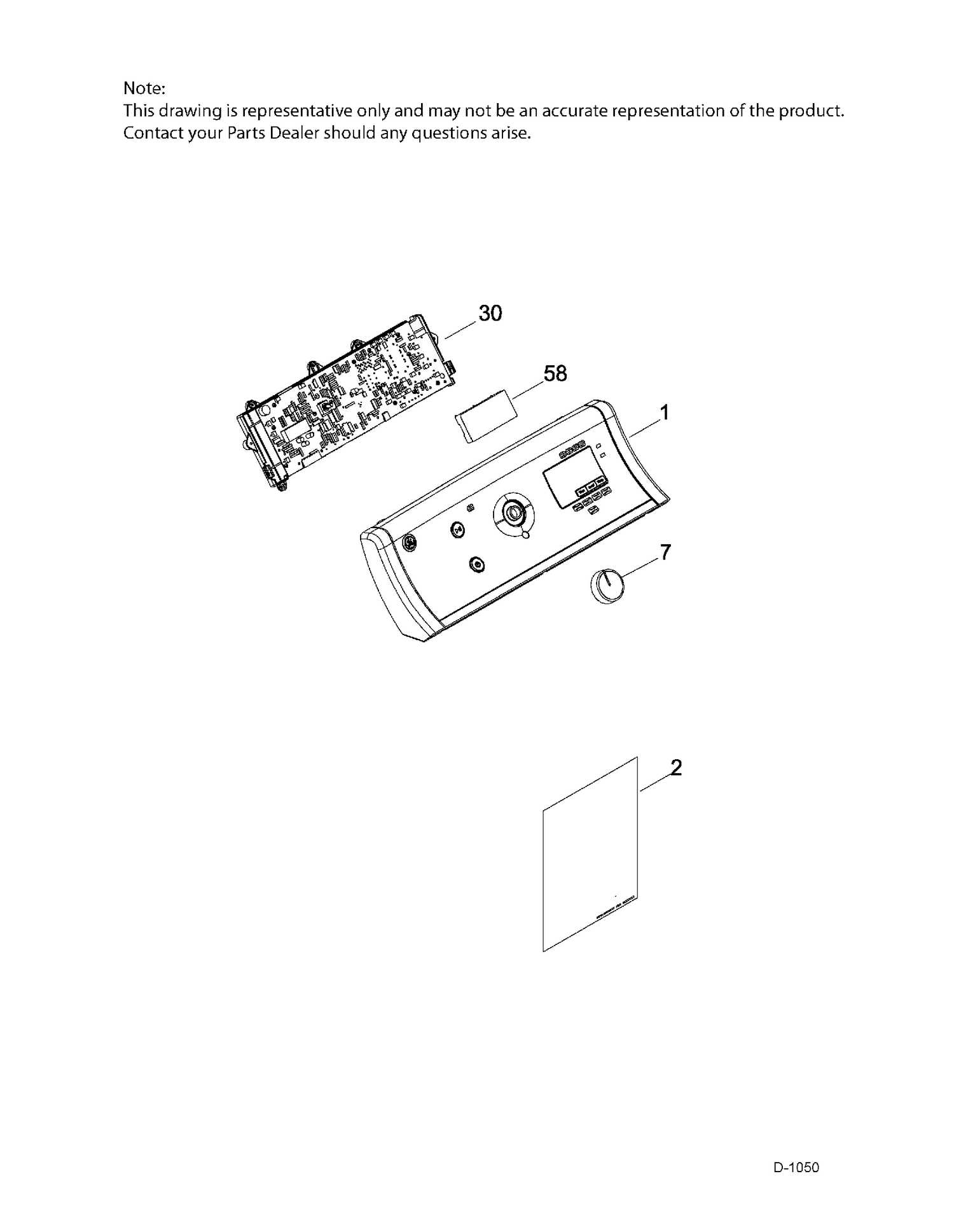 CONTROL SYSTEM Diagram and Parts List for GTD86ESMJ0MC  General Electric Dryer