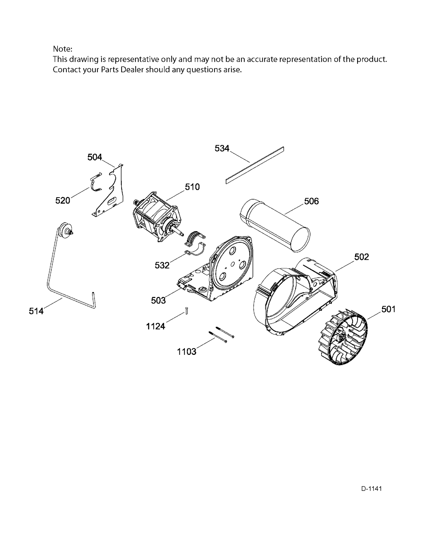 BLOWER & DRIVE ASM Diagram and Parts List for GTMX180ED5WW  General Electric Dryer