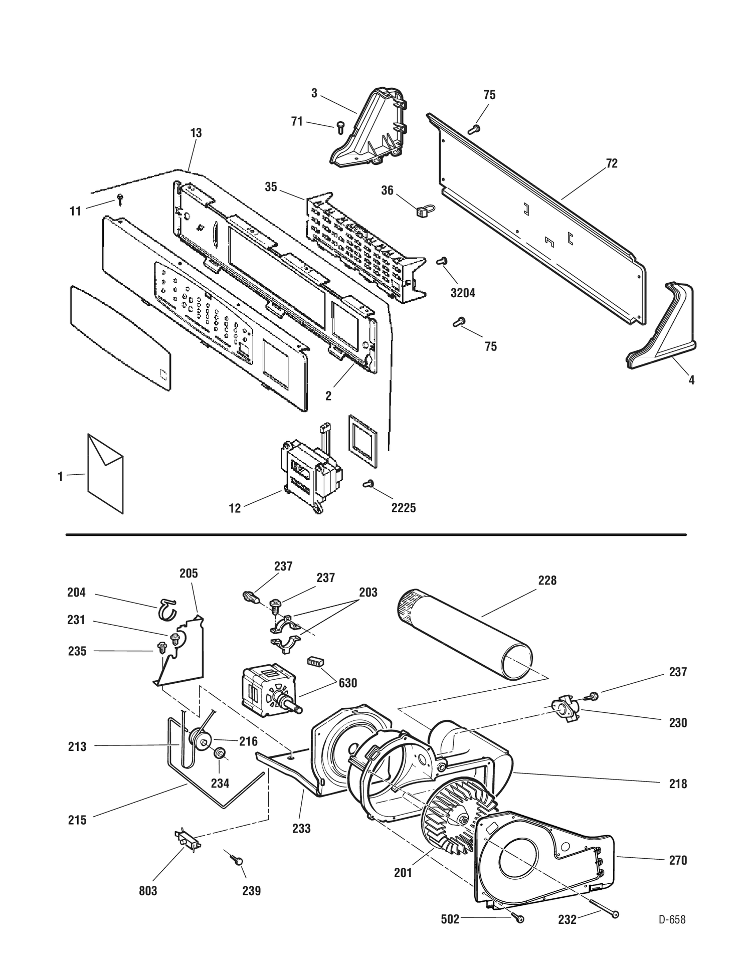 CONTROLS - DRIVE Diagram and Parts List for PNCK440GH8WC  General Electric Dryer