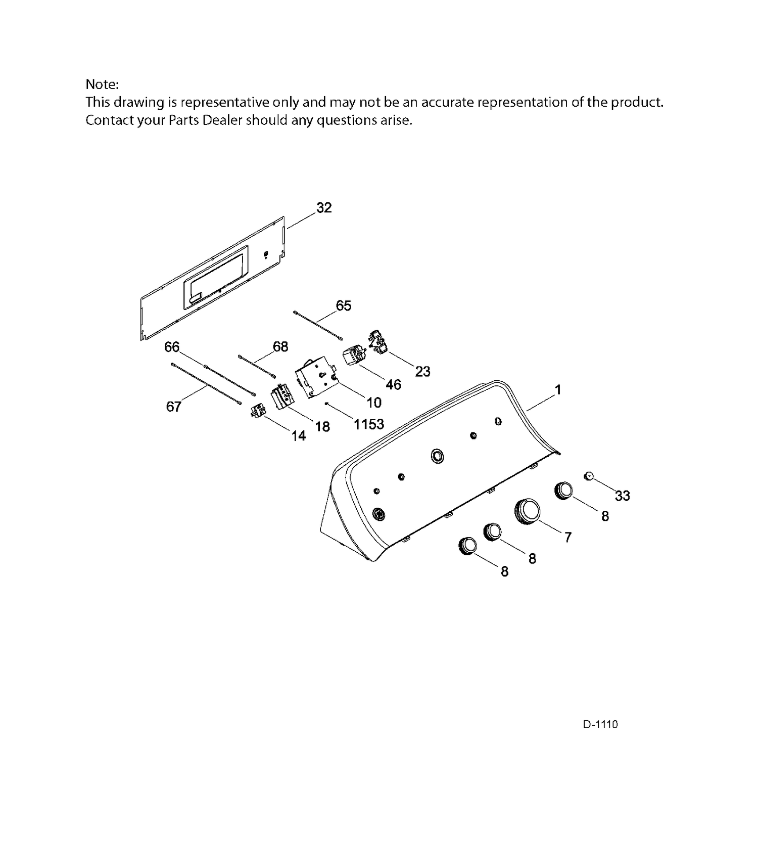 CONTROL SYSTEM Diagram and Parts List for GTD42EAAJ0WW  General Electric Dryer