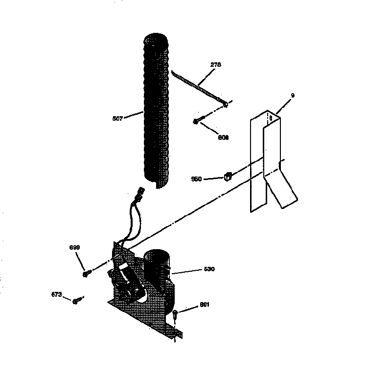 Blower Diagram and Parts List for JCSP39WW2WW  General Electric Range
