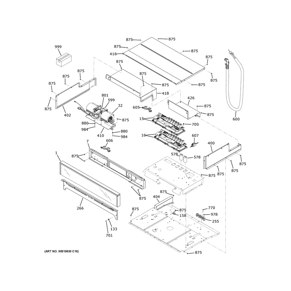 Control Panel Diagram and Parts List for ZTD90DPSN4SS  General Electric Wall Oven