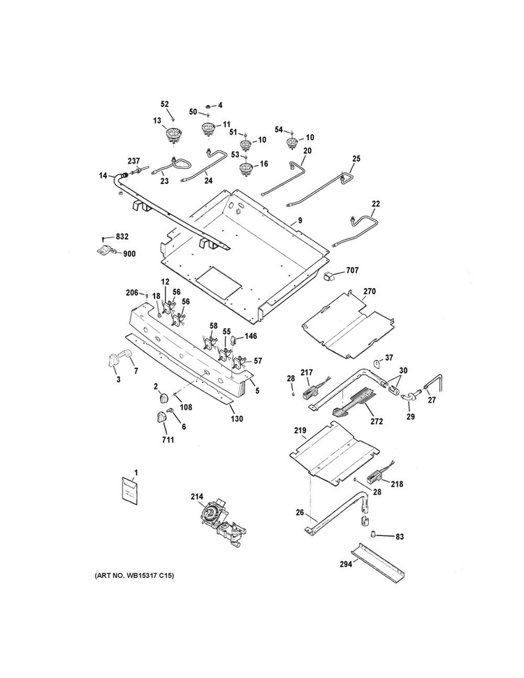 Door & Drawer Parts Diagram and Parts List for JGB750DEF3BB  General Electric Range
