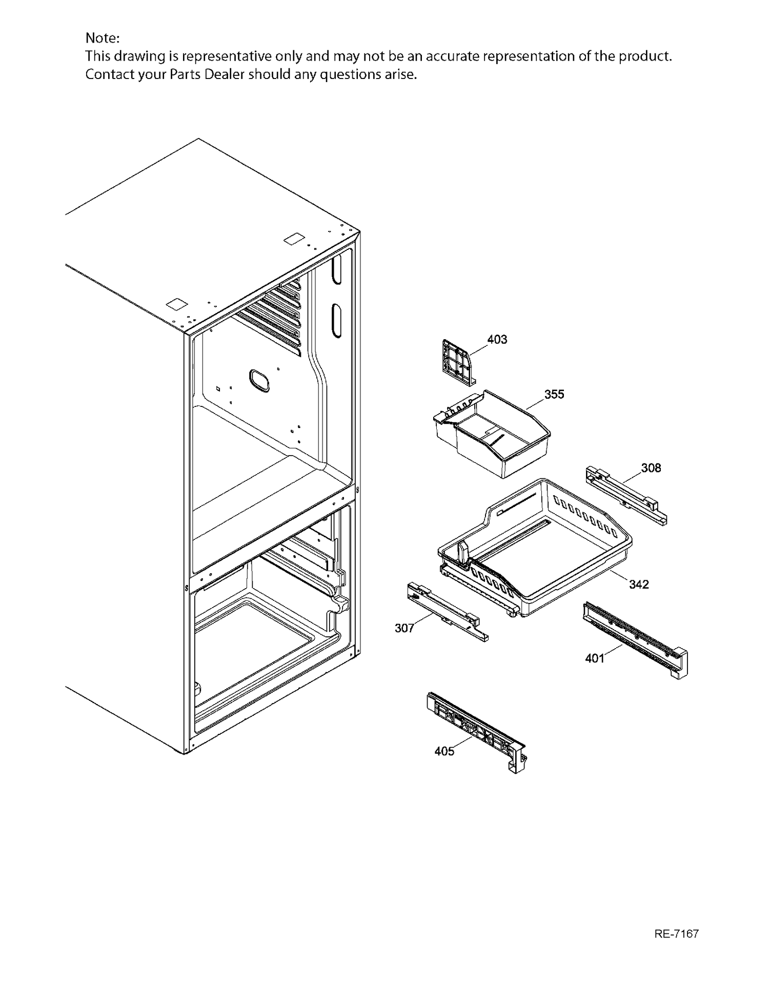 FZ BASKETS Diagram and Parts List for PDE21KMKBKES  General Electric Refrigerator