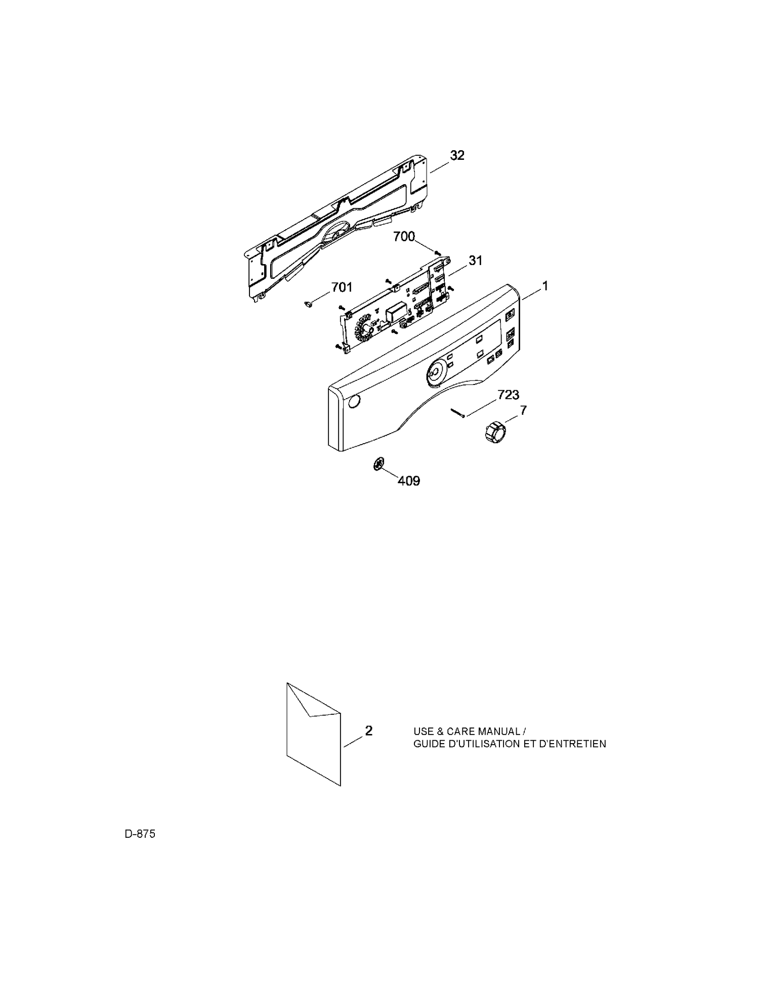 CONTROLS Diagram and Parts List for GFMS145ED0MP  General Electric Dryer