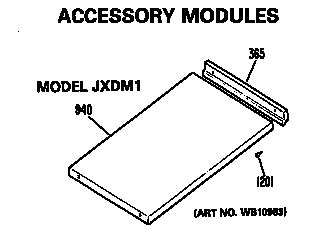 Section 6 Diagram and Parts List for JP671B9N1  General Electric Range