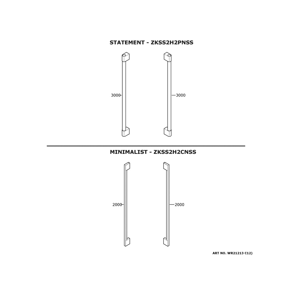 Monogram Customization Diagram and Parts List for ZISS420DNMSS  General Electric Refrigerator
